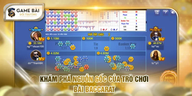 Khám phá nguồn gốc của trò chơi bài Baccarat