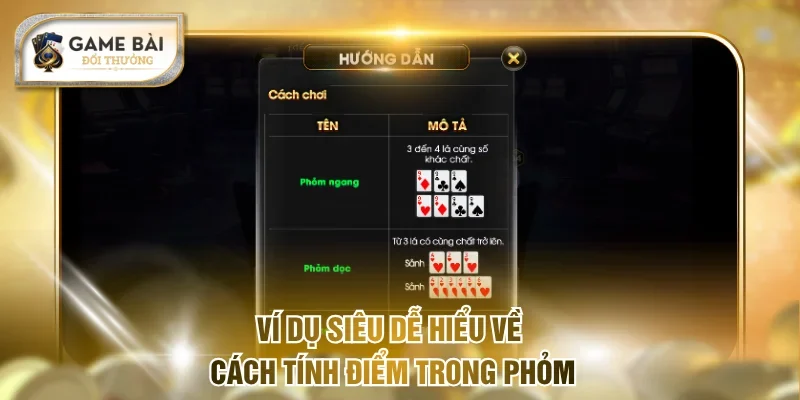 Cách Chơi Game Bài Phỏm Hiệu Quả Lần Đầu Được Tiết Lộ 3 Ví dụ thực tế về cách tính điểm trong Tá Lả
